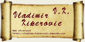 Vladimir Kiperović vizit kartica
